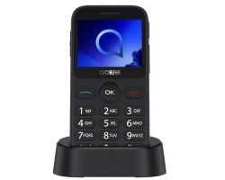 Mobiltelefon készülék Alcatel 2019G fekete - szürke telefon időseknek